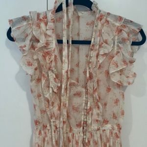 Doên Carnation dress xs pink and white